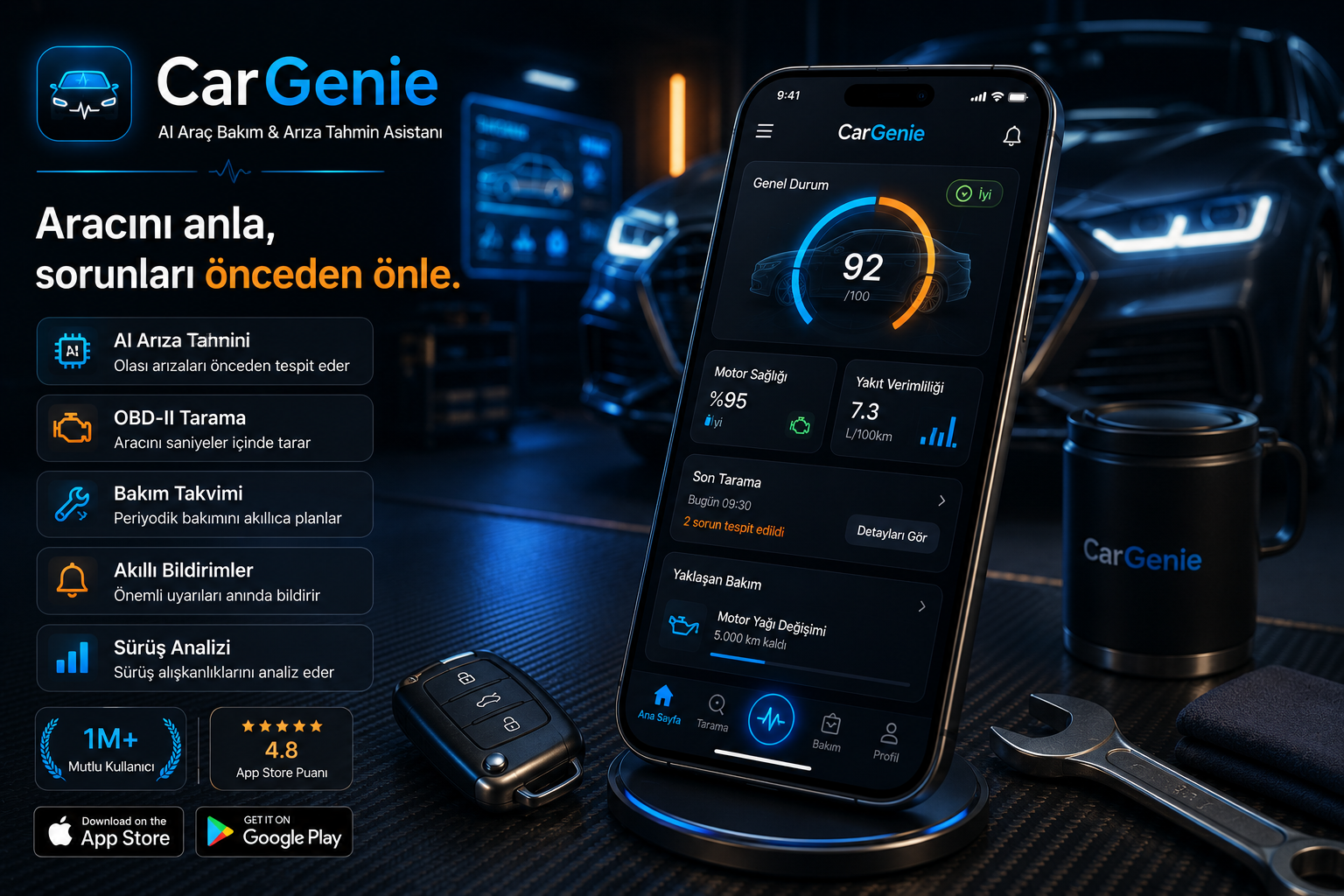 CarGenie — AI Araç Bakım & Arıza Tahmin Mobil Uygulaması