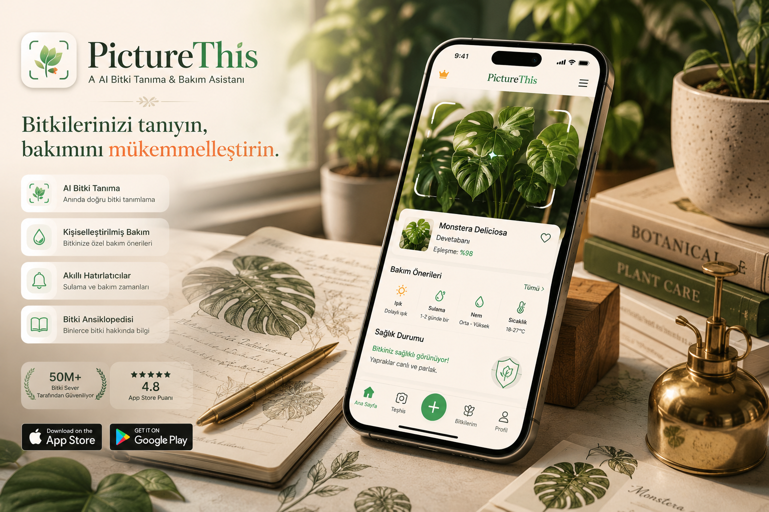 PictureThis - Ai Destekli Çiçek Doktoru Uygulaması