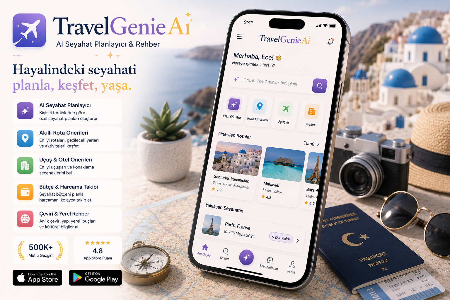 TravelGenie AI — Akıllı Seyahat Planlayıcı Uygulaması